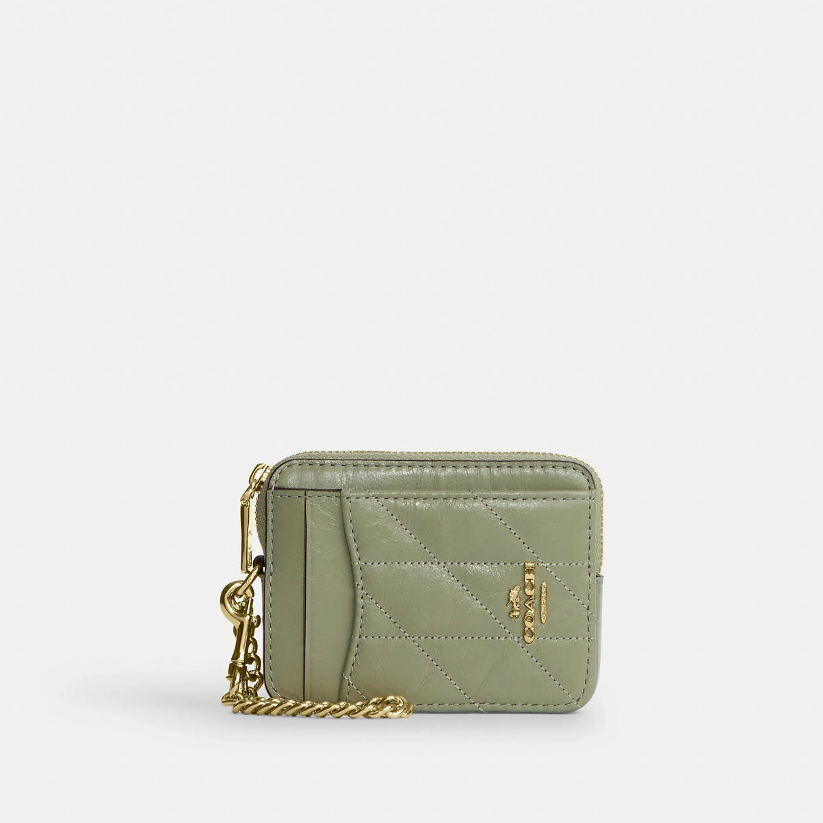 Coach Outlet Zip Card Case With Quilting