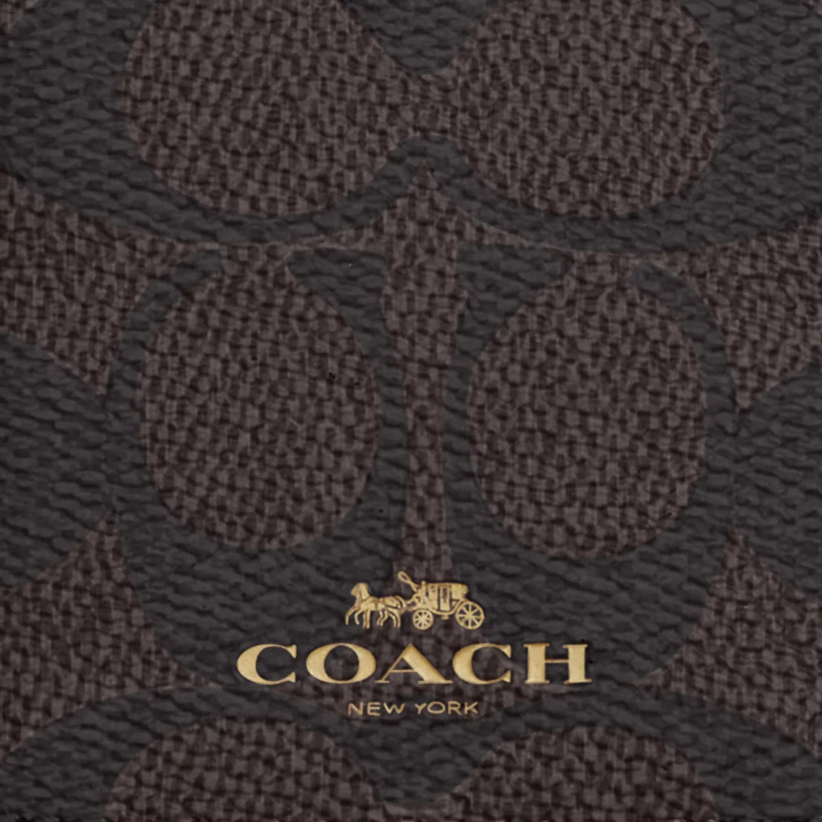 Coach Outlet Id Lanyard In Signaure Canvas