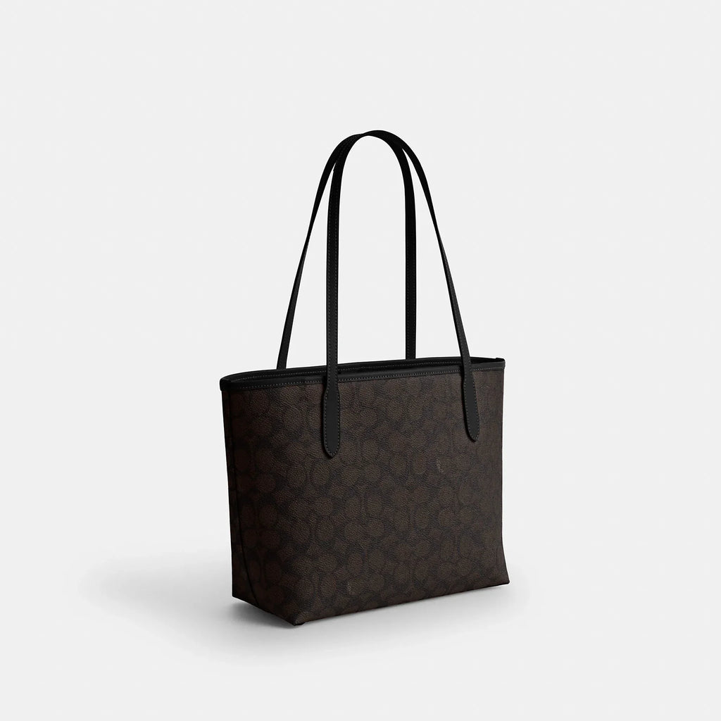 Coach Outlet Medium City Tote Bag In Signature Canvas