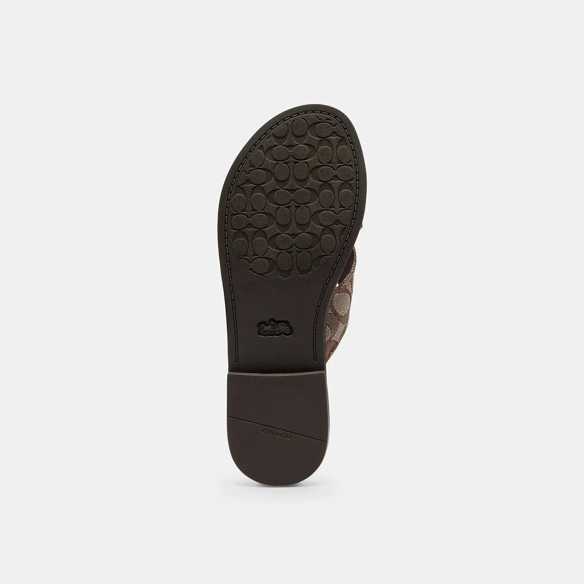 Coach Outlet Crisscross Buckle Sandal In Signature Jacquard